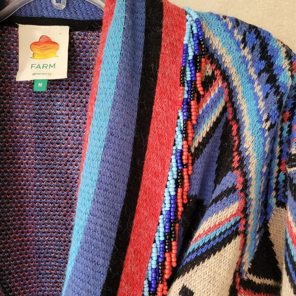 FARM Rio Multicolor Geometric Cardigan - Picture 6 of 9